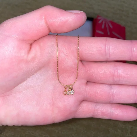 NWT Fireworks Sabina Necklace Swarovski Crystals 14K Gold-Filled - Picture 6 of 7